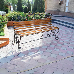 Banco de Comedor de Madera Maciza Ecológico para Exteriores, para Patio, Jardín, Parque y Uso en el Patio Trasero, 4 Plazas - Product Image 6