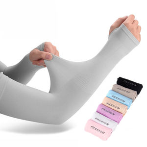 Manchons de bras unisexes tendance anti-UV, protection solaire, pour cyclisme et sports de plein air, rafraîchissants, respirants, en polyester et élasthanne, tailles adultes - Product Image 1