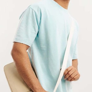 เสื้อยืดคอกลมแขนสั้นผู้ชายผ้าฝ้ายแท้ 100% แบบสั่งทำ OEM สีทูโทนด้านหน้า ระบายอากาศได้ดี แห้งเร็ว ทรงปกติ เหมาะสำหรับออกกำลังกาย - Product Image 2
