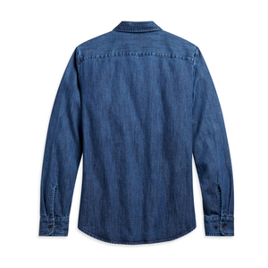 Chemise en jean de coton de haute qualité, design professionnel, nouvelle mode, qualité durable, chemises en jean pour hommes, service OEM - Product Image 1