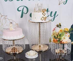 Support à gâteau de luxe pour la présentation de desserts, présentoir élégant pour les mariages, les pâtisseries et les maisons - Product Image 6