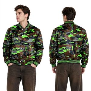 Chaquetas de Satén con Sublimación Floral Rosa, Cierre Frontal con Cremallera, Ribete de Punto Acanalado, Ligeras, Premium, Casuales, Estilo Urbano - Product Image 4