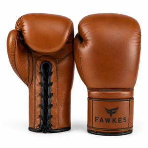 Gants de boxe en tissu Fawkes à lacets, doigts entièrement couverts, sangle de poignet réglable, logo en relief, équipement d'entraînement pour adultes, emballage personnalisé - Product Image 5