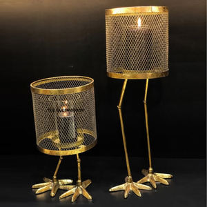 Décorations très vendues : Bougeoir de table unique en béton, motif branche d'arbre en aluminium, avec bougeoir en verre pour mariage - Product Image 3