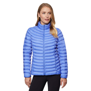 Chaqueta Acolchada para Mujer, Cuello Alto, Manga Larga, Color Sólido, Relleno de Poliéster, Cierre de Cremallera, Largo Regular - Product Image 5