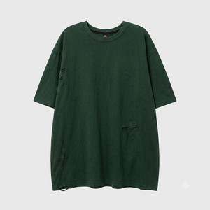 Camisetas de manga corta para hombre, color azul marino, cuello redondo, corte regular, casual, 100% algodón jersey, gramaje pesado 250gsm. - Product Image 2