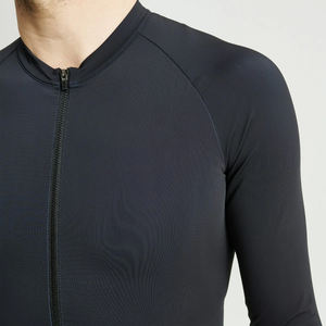 Maillot de cyclisme personnalisé pour homme - Manches courtes 100% nylon léger, antibactérien et à séchage rapide, logo frontal - Product Image 4