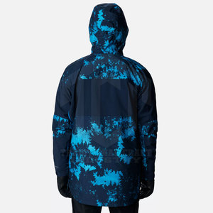 Veste de ski à capuche légère et respirante de style nouveau avec logo sur le devant, tissu en nylon/polyester pour les sports d'hiver - Product Image 2