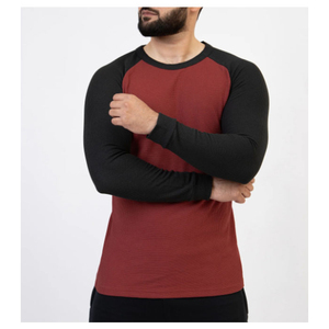 เสื้อยืดคอกลมทรงปกติ สีพื้น แขนยาว เป็นมิตรกับสิ่งแวดล้อม รับสั่งพิมพ์ลายตามต้องการ คุณภาพดี ผ้าฝ้าย 100% เสื้อแขนยาวผู้ชาย - Product Image 2
