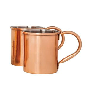 Handmade Polished Finish Copper Beer Mug Set Of 2 Luxury Pure Copper Mugs For Cocktails Elegance Barware <b>Drinkware</b> <b>Accessory</b> - Product Image 3