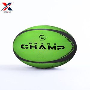 Export Quality Lightweight Wear Resistant Machine Stitched Custom <b>Log</b> PVC Rugby Ball Unisex Adults Outdoor Sports School & Club - Product Image 4