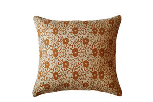 Funda de cojín boho con estampado de bloques, hecha a mano, de algodón, para cama, estilo bohemio, decoración vintage para el hogar. - Product Image 2