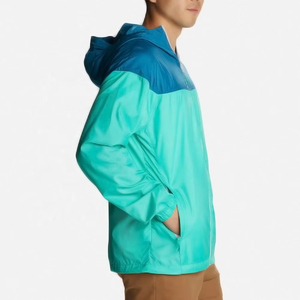 Wholesale Lightweight Packable Travel Men Jacket Waterproof <b>Windbreaker</b> Hooded Jacket for Outdoor Activities - Product Image 2