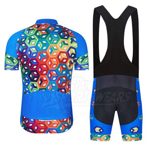 Tenue d'entraînement athlétique moderne, uniforme de cyclisme respirant avec panneaux coupe-vent, 100 % polyester pour un confort optimal lors des sorties en extérieur - Product Image 2