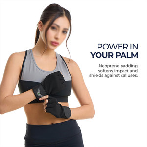 Gym Fitness and Weightlifting Workouts Non <b>Slip</b> Fitness Gloves Weight Training Bodybuilding and Exercise Heavy Duty Gym Gloves - Product Image 3
