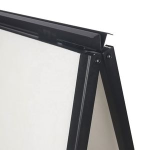 Support de signalisation publicitaire portable en métal robuste, double face, type A, pour trottoir, lot de 2, personnalisable - Product Image 5