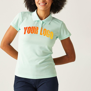 Chemises décontractées pour femmes de haute qualité, coupe ajustée, respirantes, séchage rapide, tricotées, couleur unie, logo imprimé en relief personnalisé, streetwear - Product Image 3