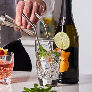 Long Reusable Metal Drinking Straws Premium Stainless Steel Beverage Accessories for <b>Tall</b> <b>Glasses</b> - Product Image 6
