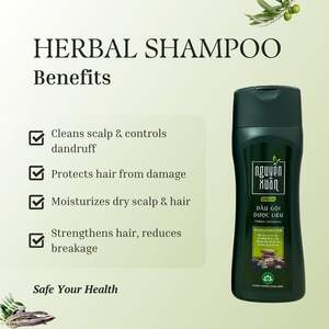 Champú Herbal para Cabello Seco, Hidratación Profunda, Reparación del Cabello Dañado, Acabado Suave y Nutritivo, Uso Diario, OEM ODM - Product Image 3