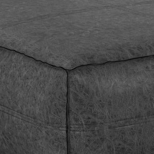 Pouf e Sgabelli Ottomani Brody Extra Large in Nero Invecchiato - Product Image 2