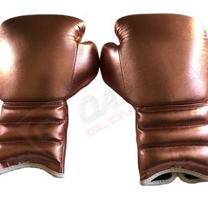 Gants de boxe en cuir brillant à lacets 12oz 14oz Sports Boxing-Professional Leather Gloves - Product Image 4