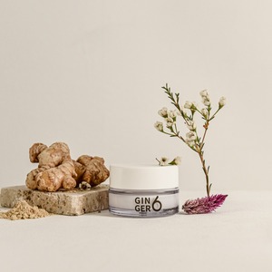 Crème hydratante intensive à l'acide hyaluronique et à l'eau de gingembre pour peaux sèches, crème anti-âge pour le visage, soin vegan, peptide hydratant - Product Image 2