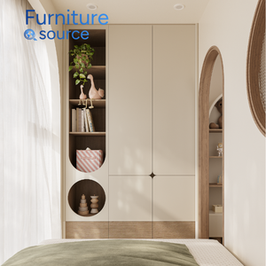 Elegante y moderno armario de madera de almacenamiento duradero para apartamento, dormitorio u hotel, directo de la fábrica de muebles de Vietnam - Product Image 4