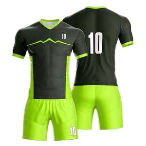 Uniformes de Fútbol Personalizados al Por Mayor, Camisetas Deportivas Unisex de Spandex/Poliéster, Manga Corta, Secado Rápido, con Nombre de Equipo - Product Image 1