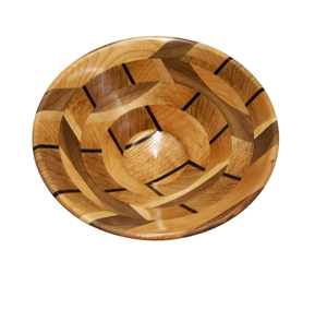 Bols en bois de manguier vintage faits à la main pour le camping, le chocolat, les salades, le riz, les fruits secs, pour la maison et les fêtes - Tihami Inc - Product Image 3