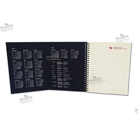 Carnet à spirale personnalisé en gros pour promotion commerciale, journal/agenda en carton et papier d'art, planificateur quotidien avec pelliculage mat