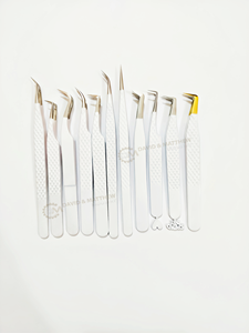 Pince à épiler en acier inoxydable DAVID MATTHEW INDUSTRY avec poignée imprimée cœur, pointe en fibre, couleur noire, préhension fine et parfaite, haute performance - Product Image 5