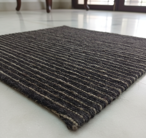 พรม kilim แบบถักทอลายดอกไม้สีเทาอ่อนทำจากผ้ากำมะหยี่พรมปูพื้นเรียบ - Product Image 2