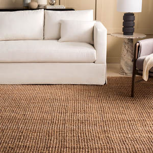 Alfombra de yute tejida a mano de color sólido Herramienta de torneado de estilo de granja natural - Product Image 4