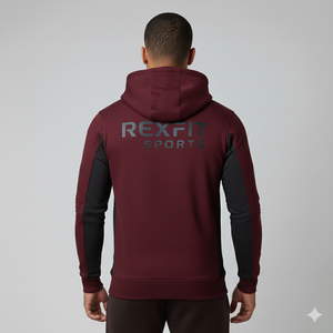 Sweat-shirts chauds pour hommes avec fermeture éclair, 100 % coton, brodés, élégants, épais, doublure intérieure en polaire confortable, vente en gros pour l'hiver - Product Image 5