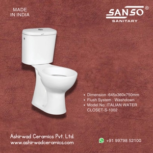 Inodoro de Dos Piezas con Diseño Europeo de Lujo, Montado en el Suelo, con Doble Descarga, Sifón en S y Sifón en P, Certificación Watermark, para Uso en Hoteles - Product Image 6