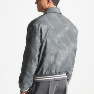 Genuine <b>Leather</b> <b>Jacket</b> Vintage Coat Breathable <b>Long</b> Spring Autumn Turn-down Collar Regular Fit Button Closure Men's <b>Jackets</b> - Product Image 3