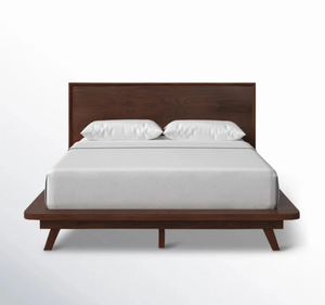 Cadre de lit plateforme en teck massif, profil bas, style scandinave minimaliste, mobilier en bois de Java, Propinsi Jawa Tengah pour chambre à coucher - Product Image 3