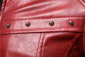 Factory Custom logo blank <b>leather</b> bomber <b>winter</b> <b>leather</b> <b>jacket</b> for men - Product Image 4