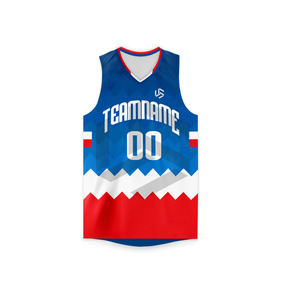 Maillot de basket-ball extérieur personnalisé, respirant, léger, taille et couleur personnalisées, 100% polyester, séchage rapide, antibactérien - Product Image 1