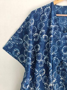 Latest Design Summer Fashion Printed Beach Wear Bohemian Long Kaftan Women Cotton Kaftan Ethnic Wear Beach Cover <b>up</b> Dress - Product Image 3