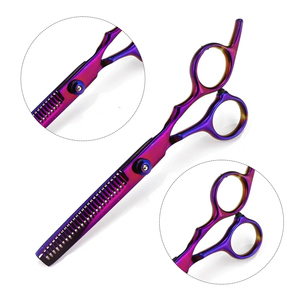 Ciseaux à cheveux de haute qualité, ciseaux professionnels pour texturiser les cheveux, ciseaux de barbier en acier inoxydable, outil de coupe pour salon - Product Image 3