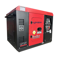 Générateur diesel silencieux à faible bruit, vente directe usine, 5/6/8/10/12KW, monophasé/triphasé en option, ATS, petit groupe électrogène industriel de secours