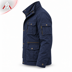 Functional <b>Men</b>’s Utility <b>Field</b> <b>Jacket</b> Featuring Durable Construction Multiple Storage Pockets And Comfortable Everyday Fit - Product Image 4