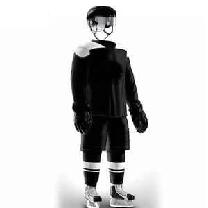 Maillot de hockey sur glace et de hockey sur gazon OEM sur mesure, maillot de hockey sur glace surdimensionné - Product Image 5