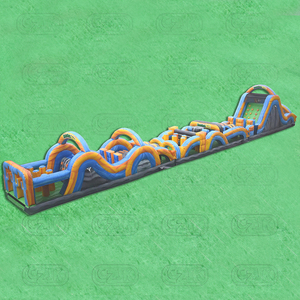 Pista <span class=keywords><strong>de</strong></span> obstáculos hinchable gigante para exteriores, nuevo movimiento nuclear tóxico, 12 pies <span class=keywords><strong>de</strong></span> altura - Product Image 5