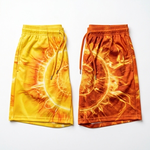 Pantalones cortos deportivos con diseño de rejilla gráfica de planos arquitectónicos personalizados para hombre, pantalones cortos de entrenamiento de baloncesto con sublimación - Product Image 5