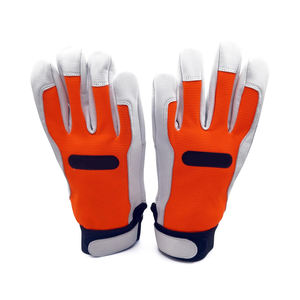 Gants de travail de sécurité en cuir de chèvre véritable pour l'industrie, la soudure et l'assemblage, en cuir croûte pour ouvriers automobiles - Product Image 1