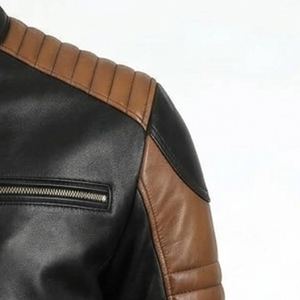 Chaquetas de Cuero para Hombre de Primera Calidad, 100% Piel de Vaca Original, Transpirables, Impermeables, Tejido de Punto, Estampado Elegante, Invierno - Product Image 5