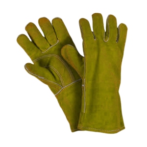 Gants de soudage en cuir de vachette pleine fleur haute performance, protection industrielle robuste pour les mains, gants de pompier - Product Image 3