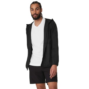 Chaqueta cortavientos fina con cremallera de lona informal para protección solar para ciclismo correr transpirable reflectante - Product Image 1